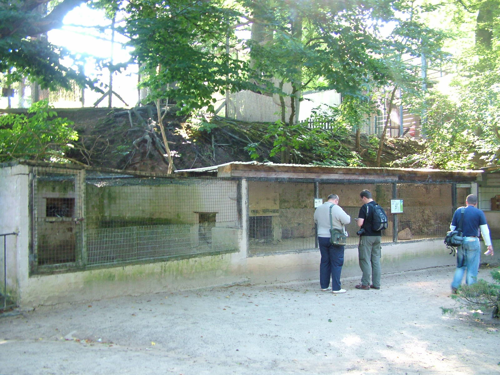 Porcupine enclosures at Luebeck Tierpark 2007