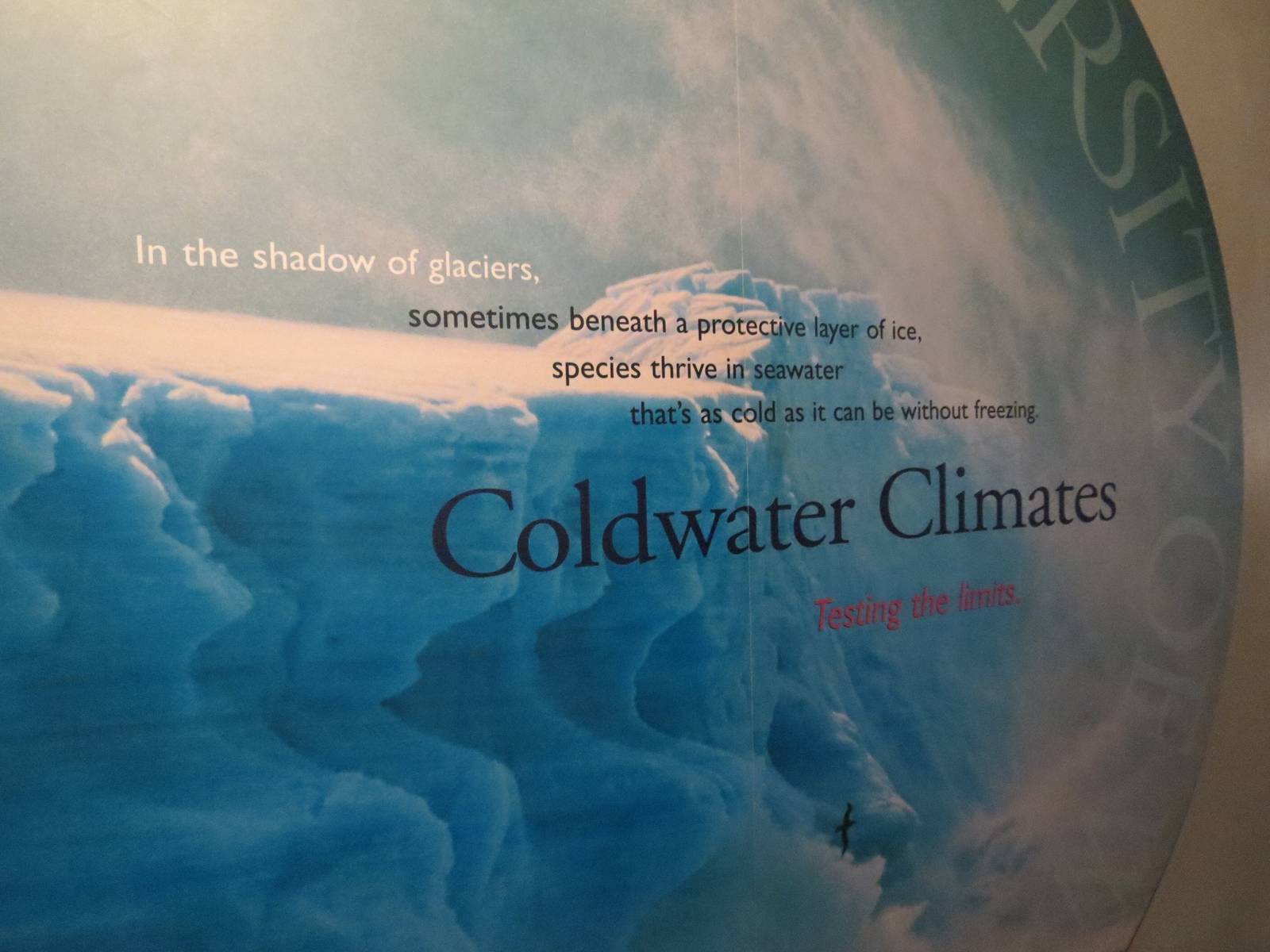 PPG Aquarium - Coldwater Climates - Entry Sign
