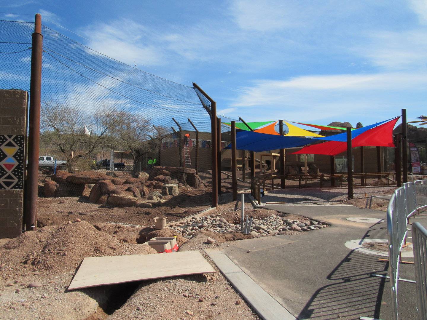 Predator Passage Construction, Spotted Hyena Exhibit - 3/7/23