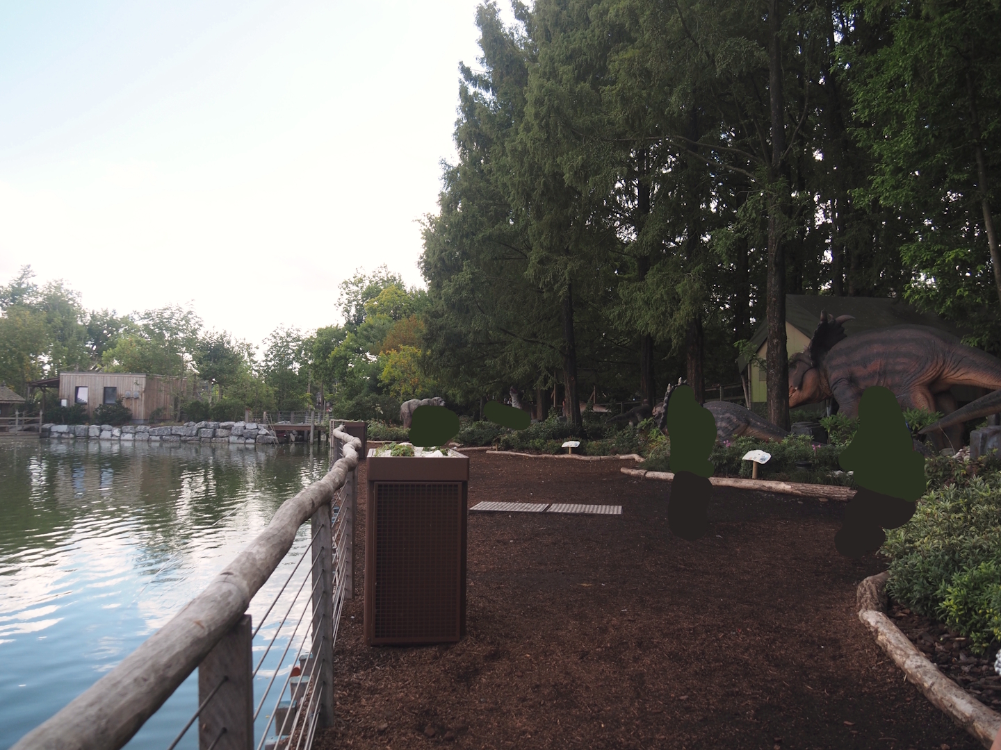 Prehi Daiza: Lands of the Past - Polar Zone with polar dinosaur animatronic models at lakeside, 2025-09-01