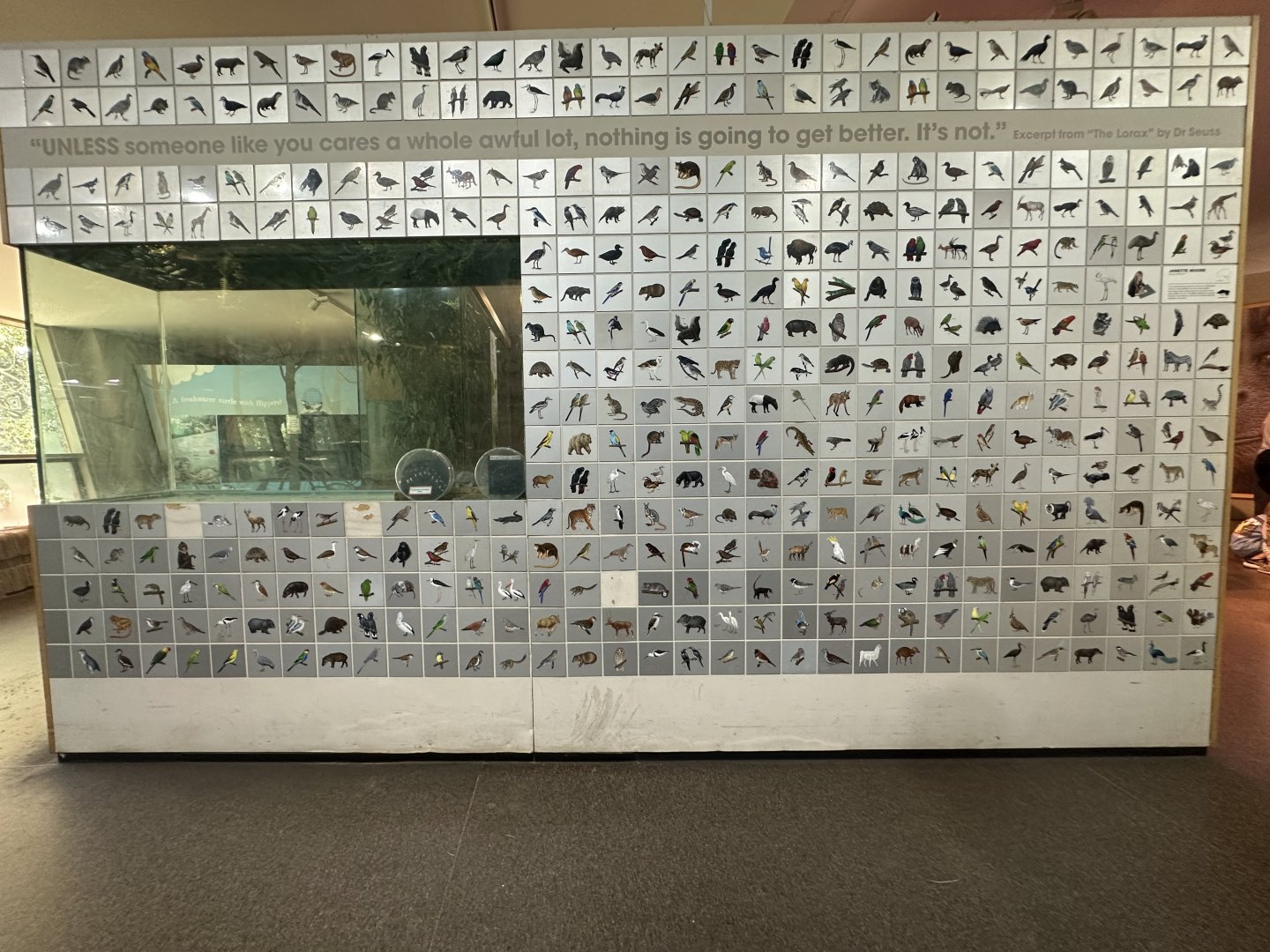 Previous species kept at Adelaide / old signage