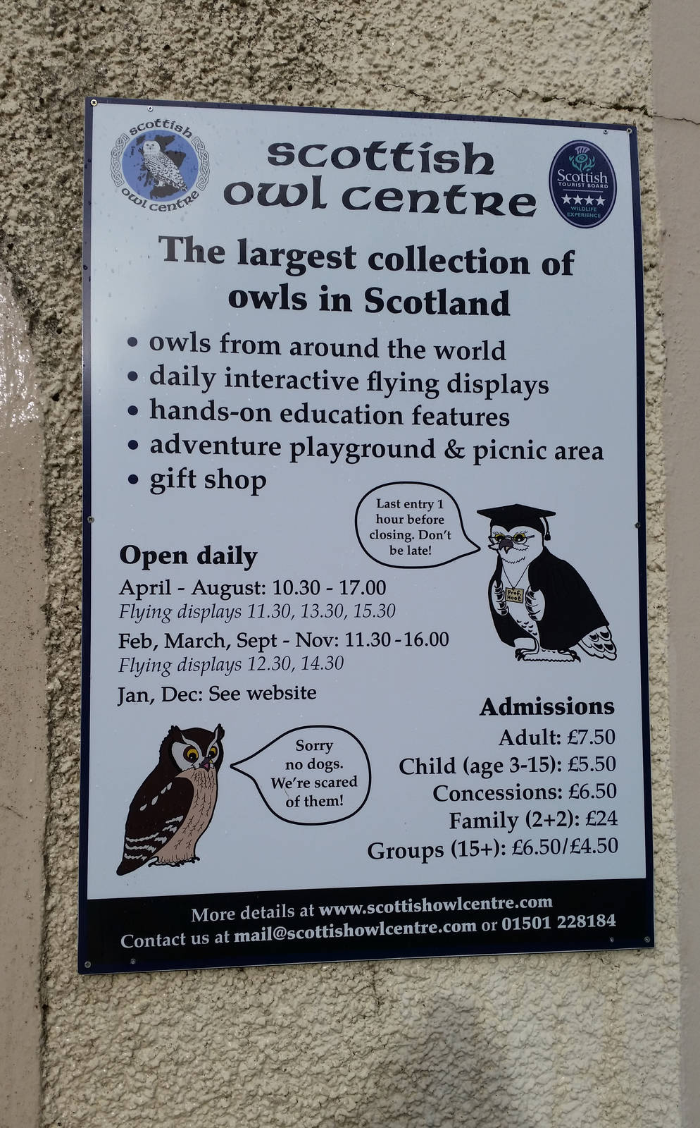 Prices and Opening Times