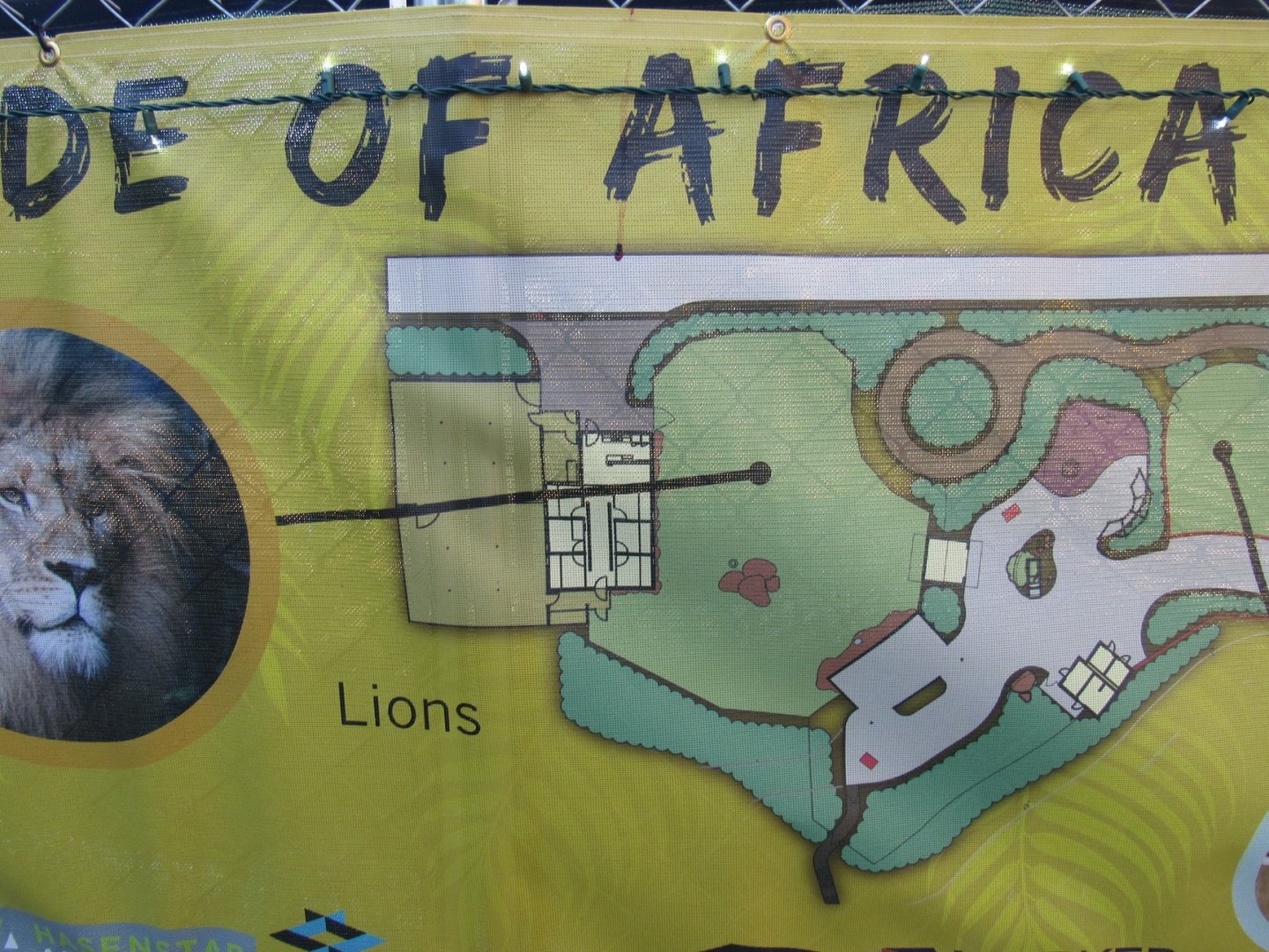 Pride of Africa banner up close