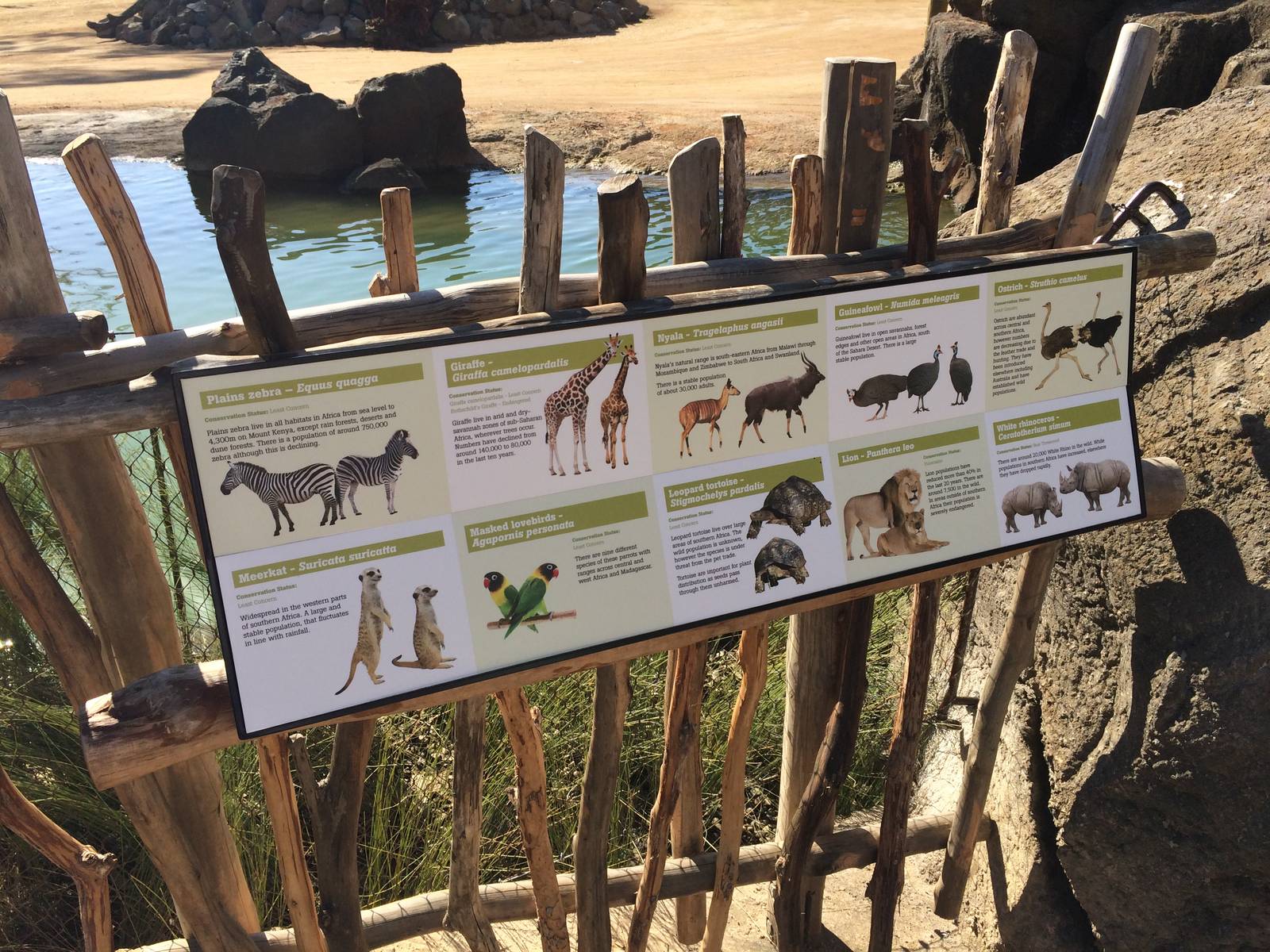 Pridelands Escarpment, Signage
