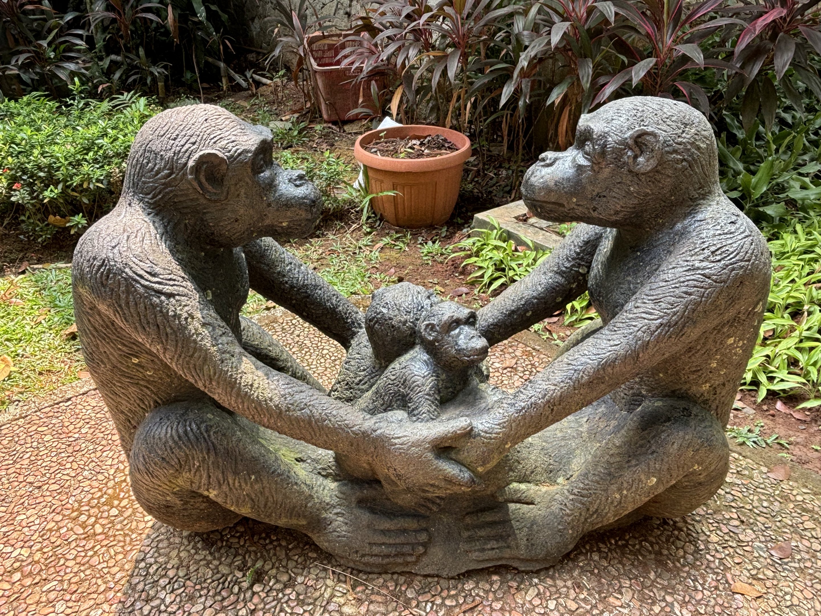 Primate Center Chimpanzee Statue