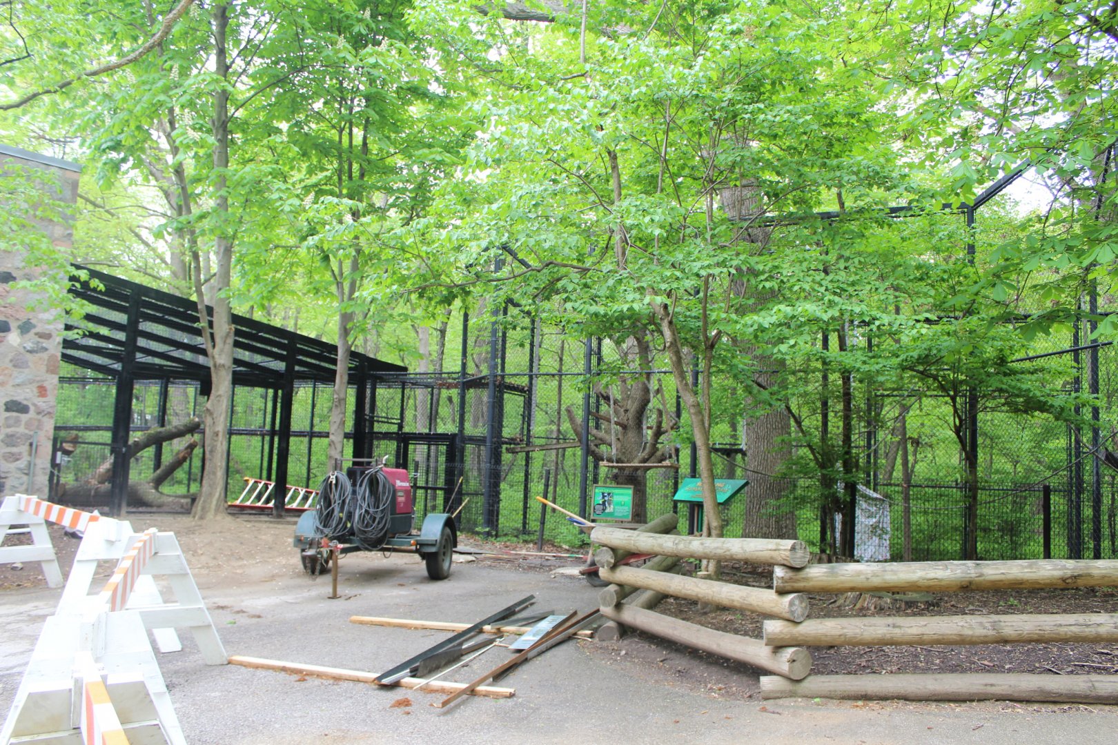 Primate Outdoor Exhibit Construction