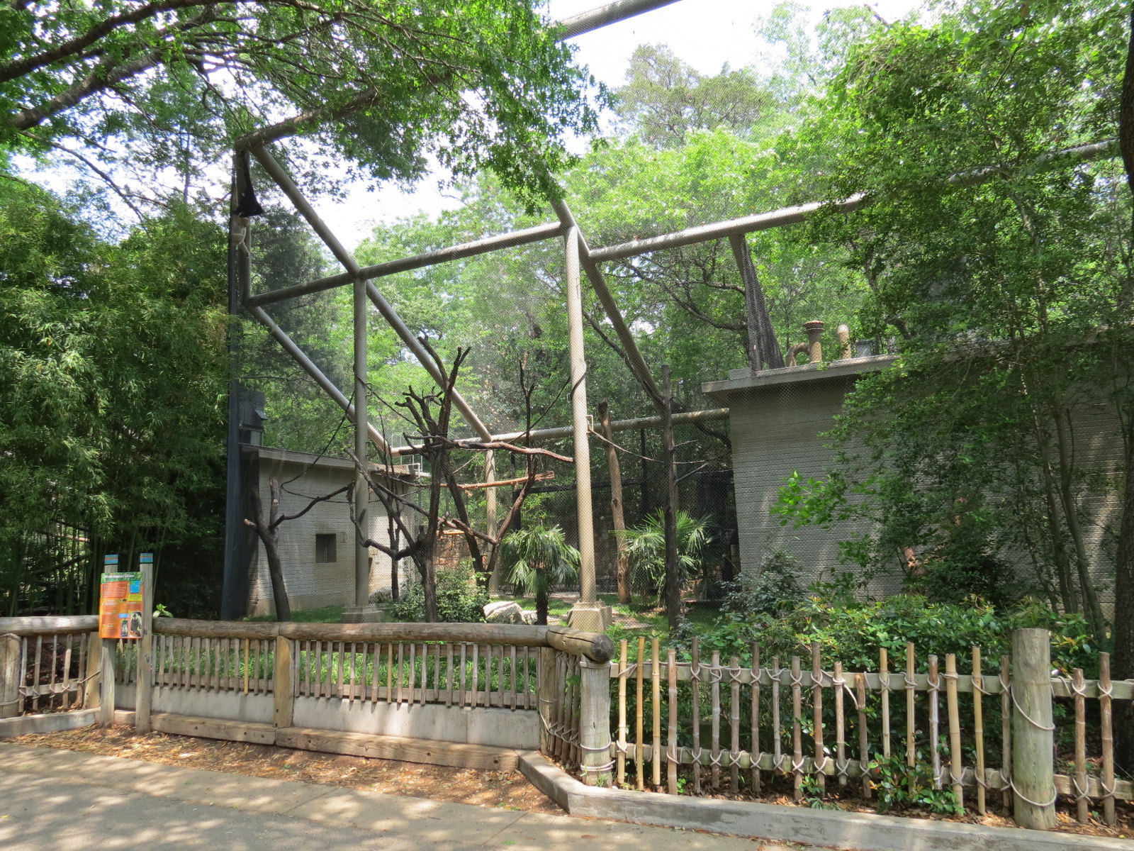 Primate Place - White-cheeked Gibbon Exhibit