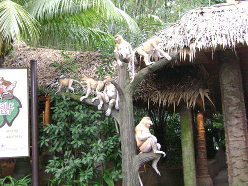Proboscis Monkey models, Singapore Zoo
