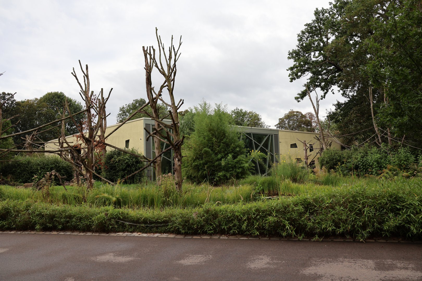 Professor Brandes Haus - Kikuyu Guereza (left) and Red Howler Monkey (right) island