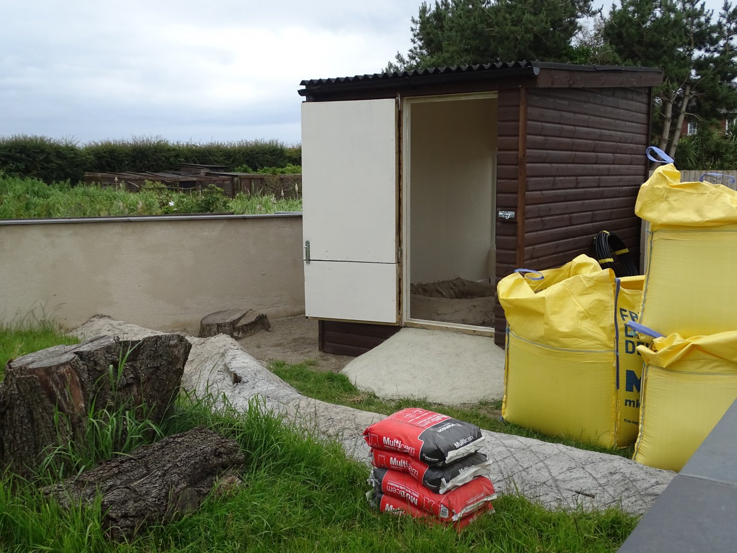 Progress on house for African Spurred Tortoise, 1st July 2024