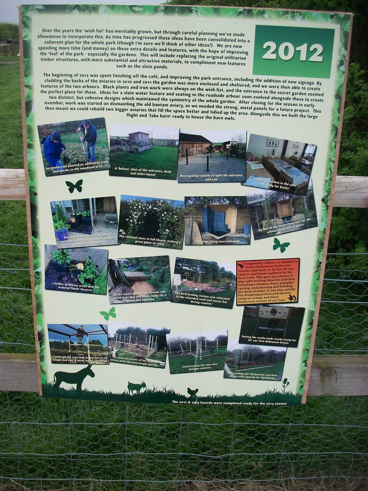 Progress signage, 1st May 2014