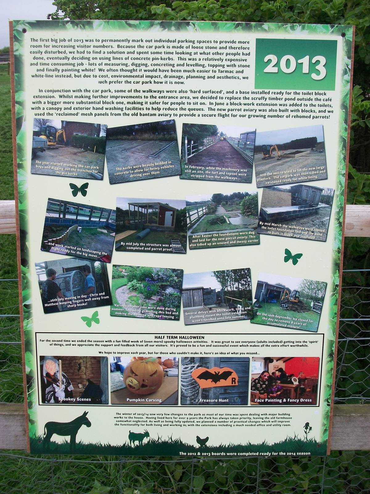 Progress signage, 1st May 2014