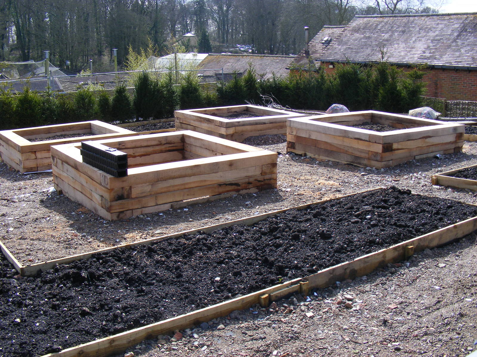 Progression of new gardens at Marwell Wildlife, 21 March 2010