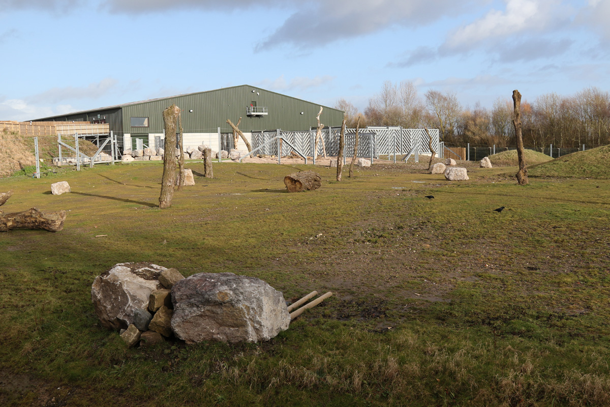 Project Elephant enclosure and house, Blackpool Zoo, 15th February 2018.