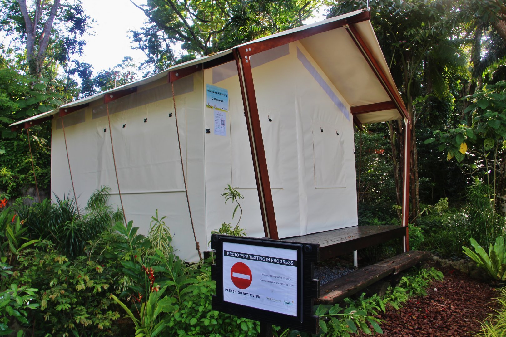 Prototype tent accommodation