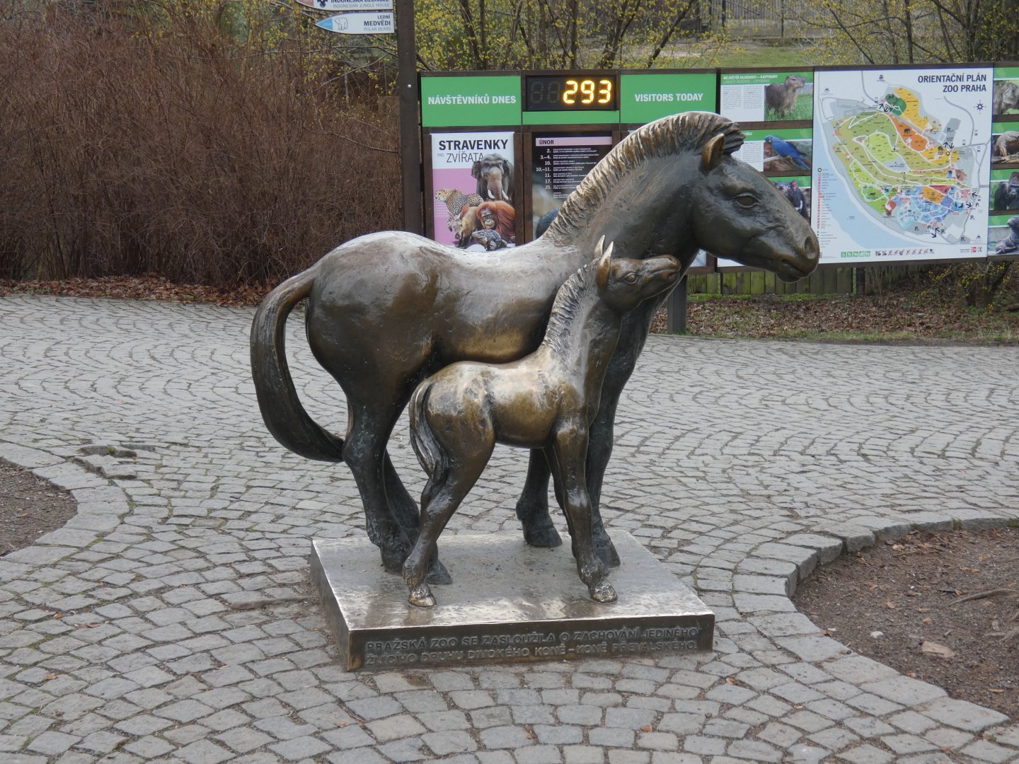 Przewalski's horse statue