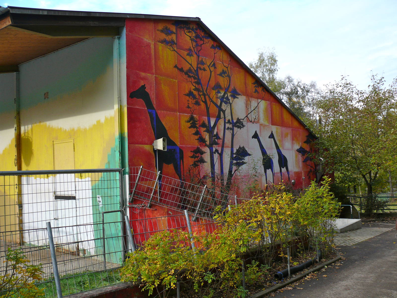 Psychedelic giraffe house