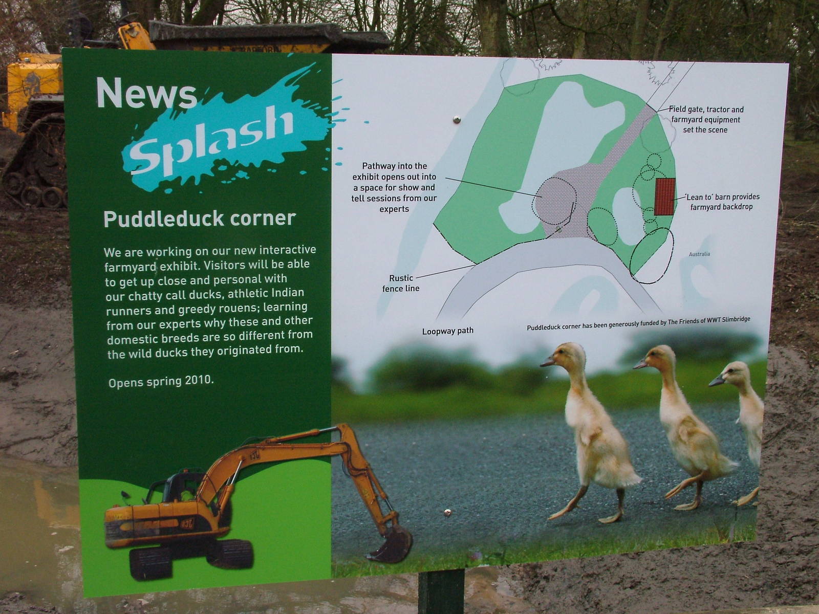 Puddleduck Corner plans at Slimbridge 06/02/10