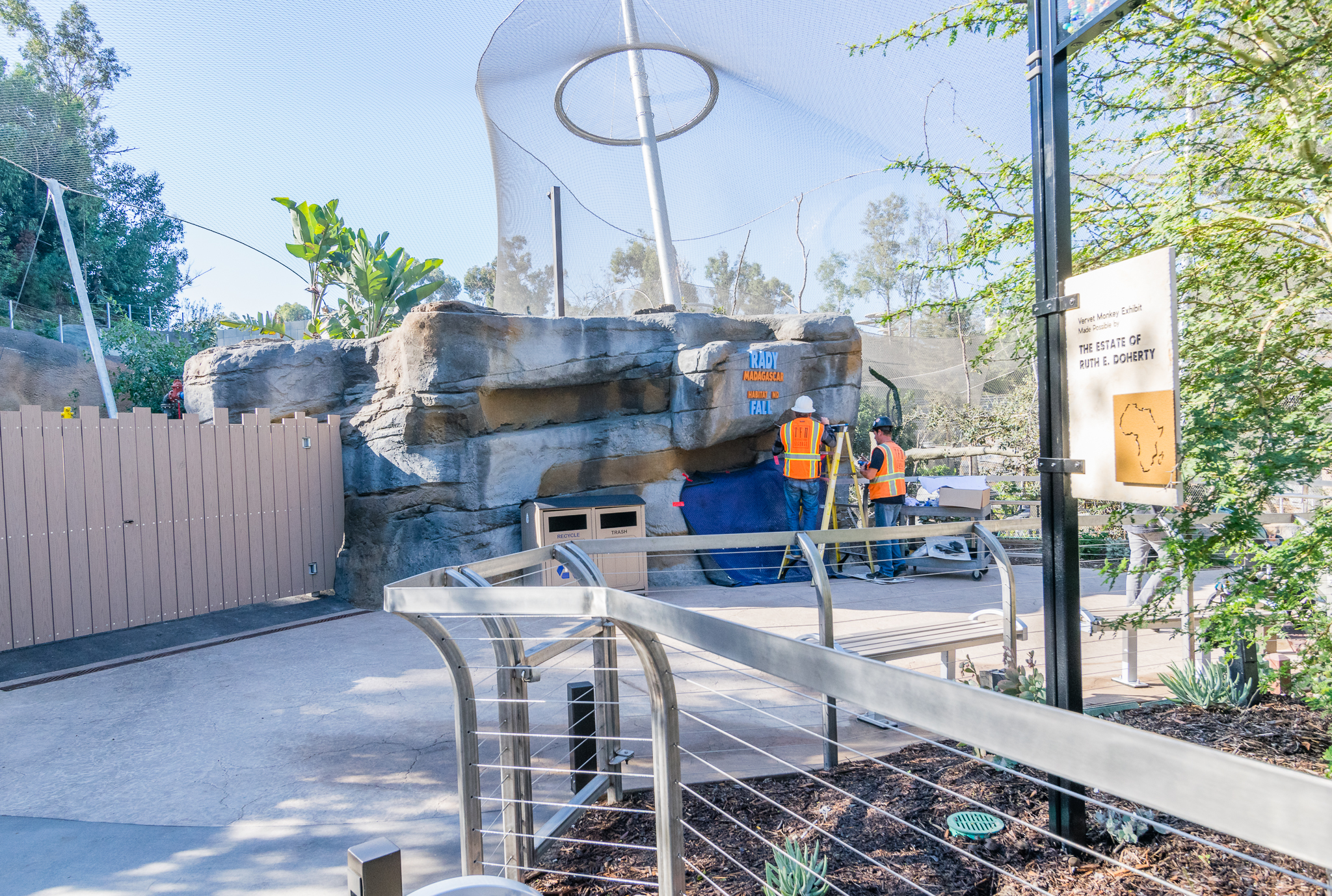 Putting on the finishing touches.