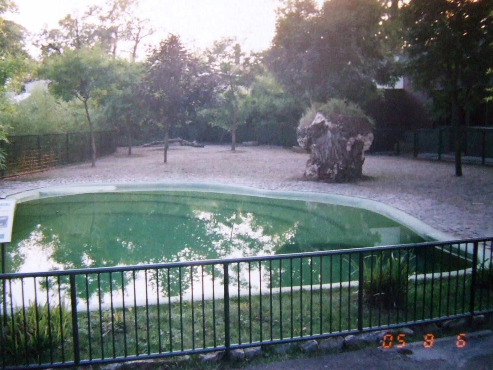 Pygmy hippo enclosure @ Zagreb Zoo, Croatia