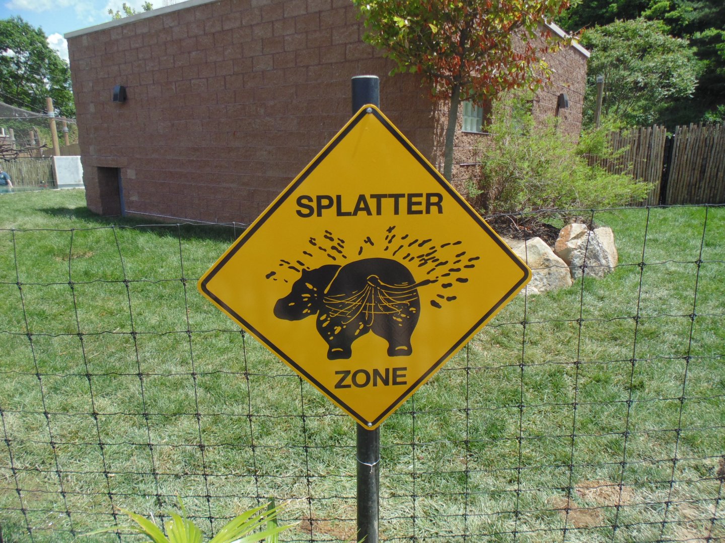 pygmy hippo exhibit signage