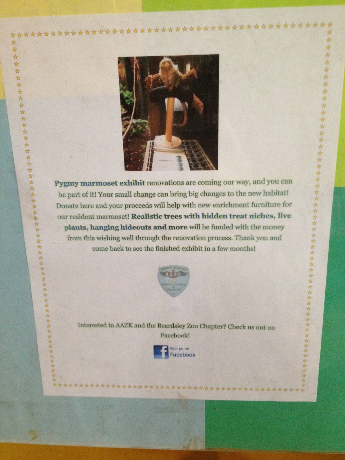 Pygmy Marmoset Exhibit Renovation Description