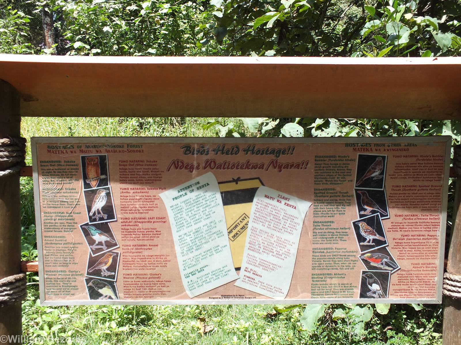 Quite Effective Signage - Nairobi Safari Walk