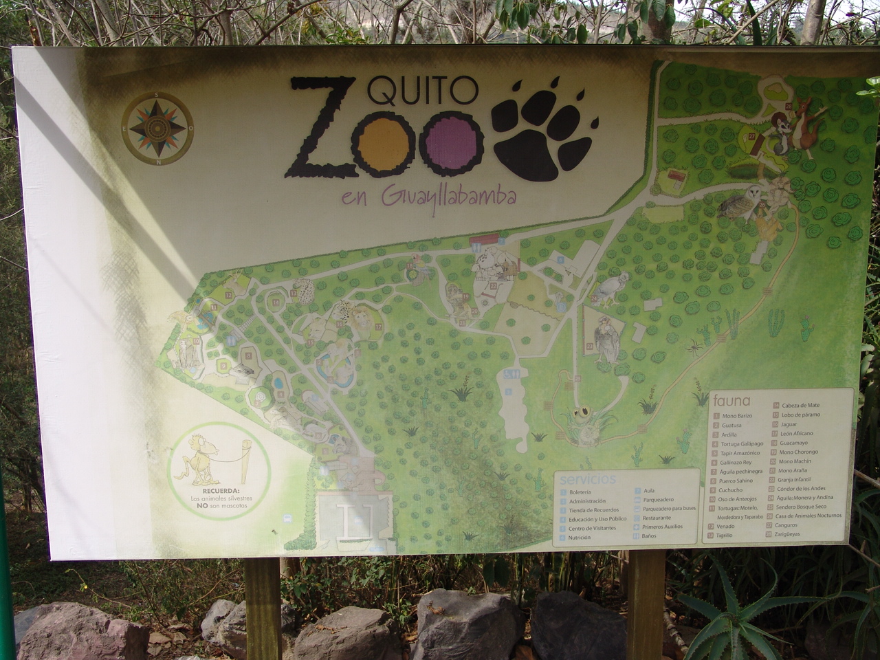 Quito Zoo (Guayllabamba) Map