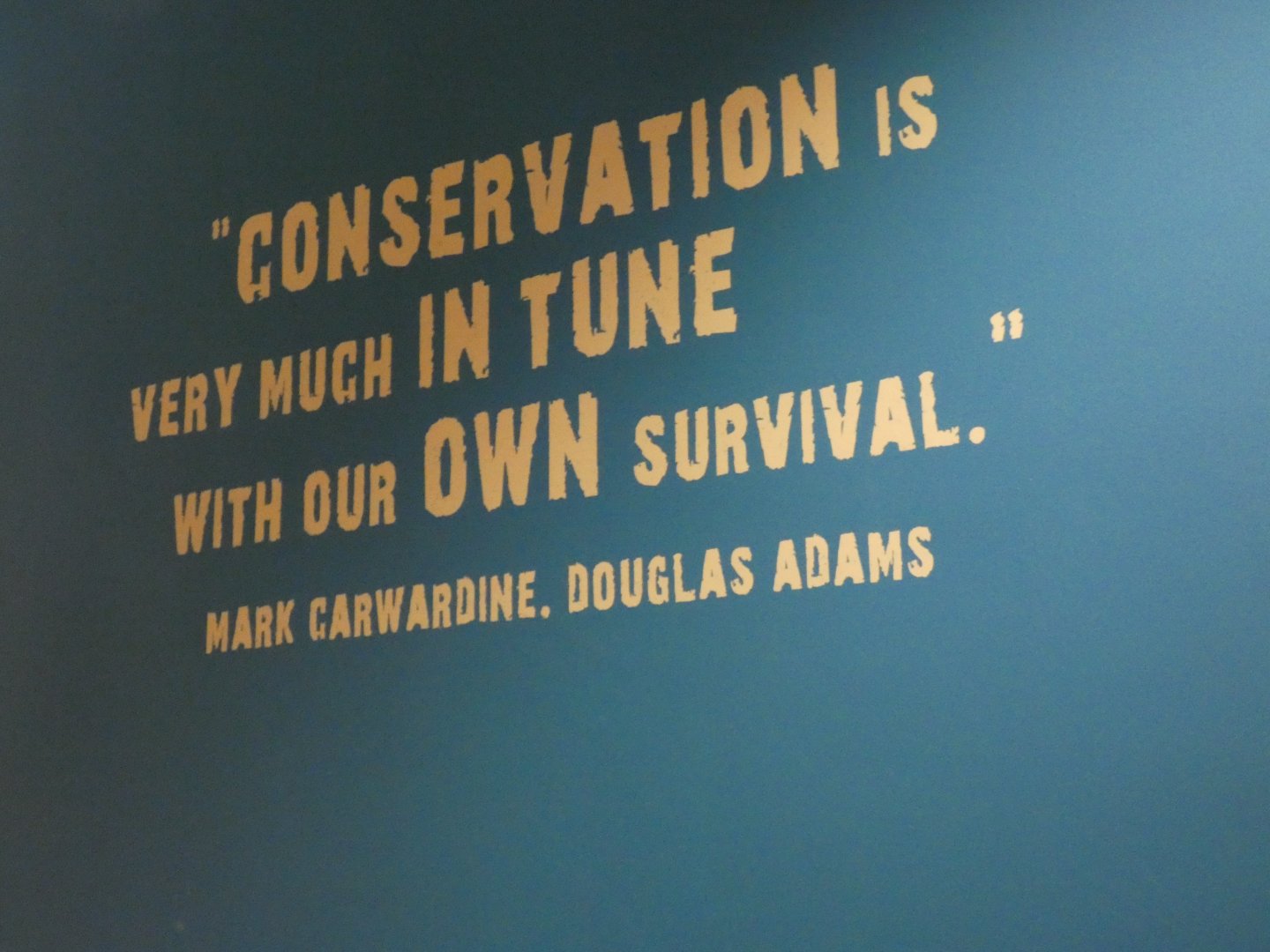 Quote in Primate house