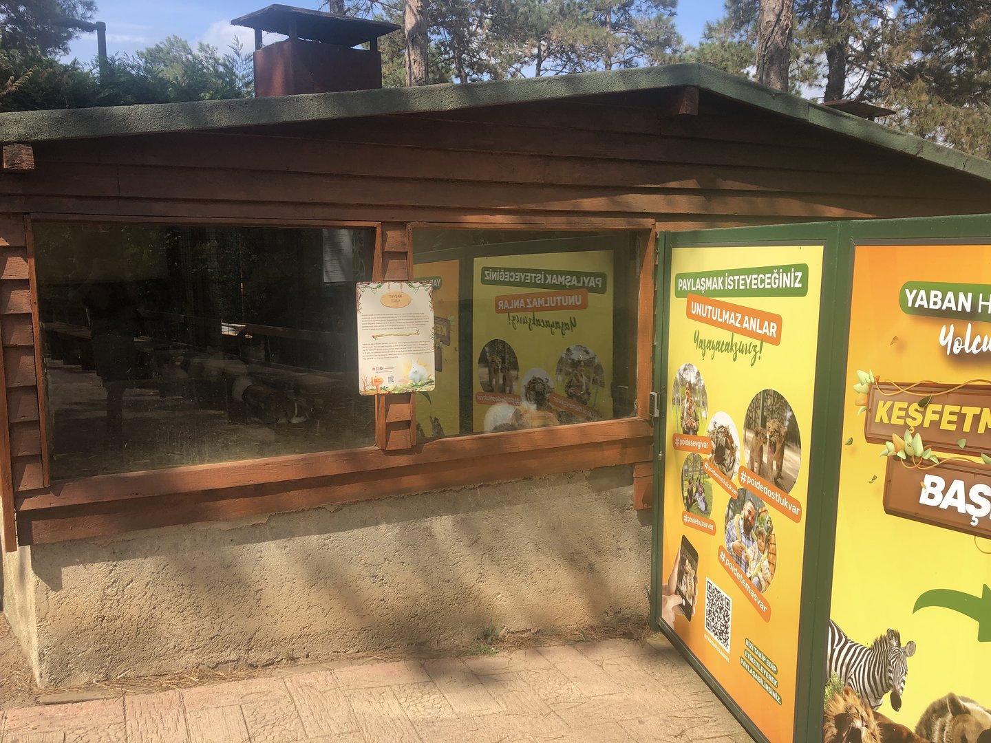 Rabbit enclosure at Park of Istanbul