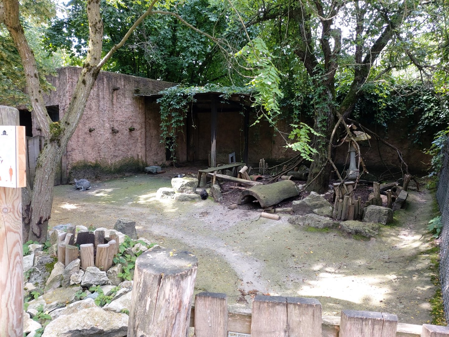 Rabbit enclosure (in the children farm)