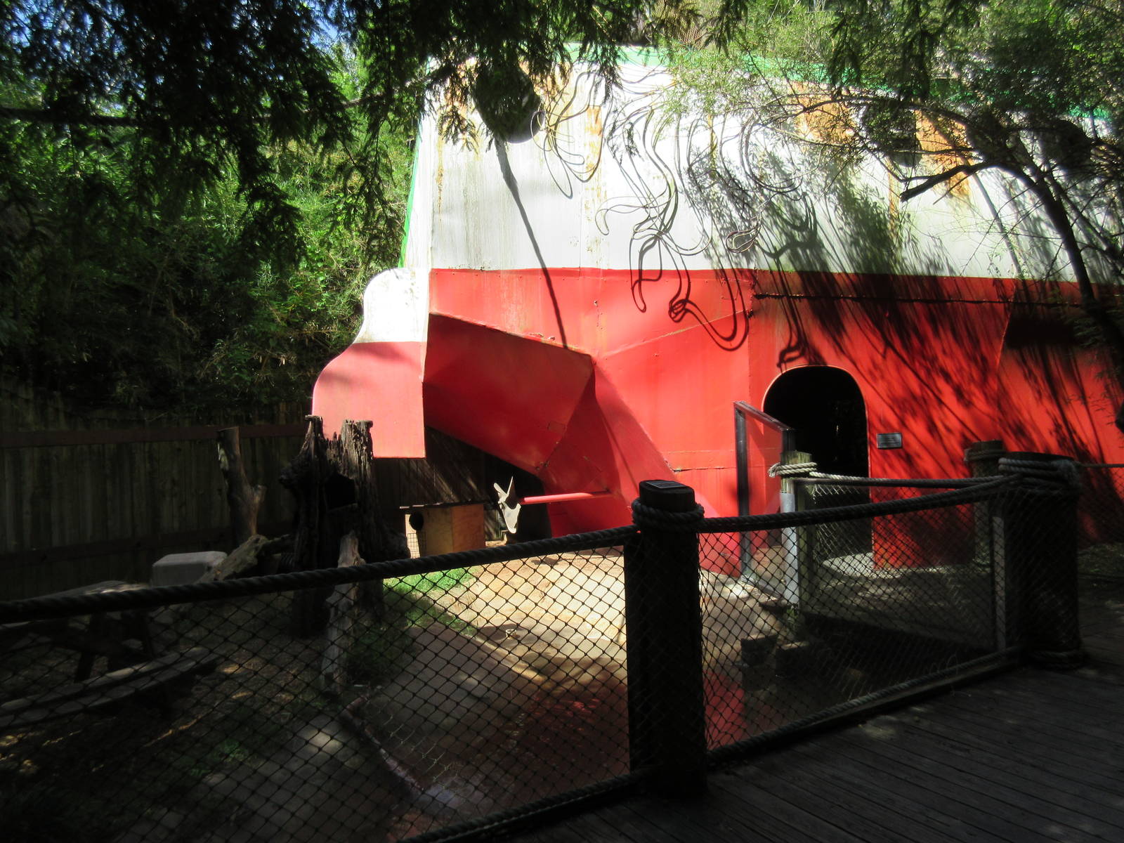 Raccon Exhibit + Shrimp Boat