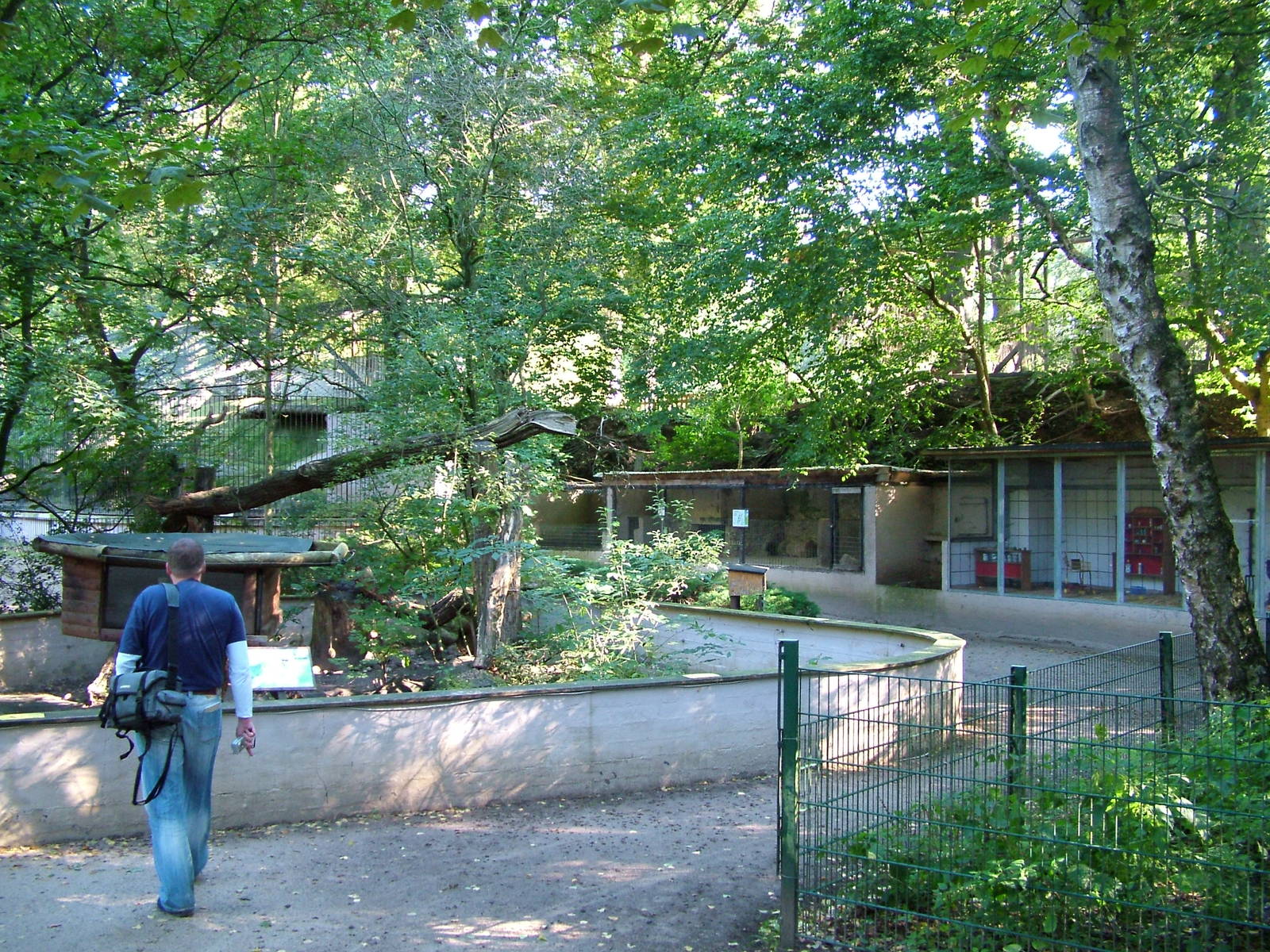 Raccoon enclosure at Luebeck Tierpark 2007