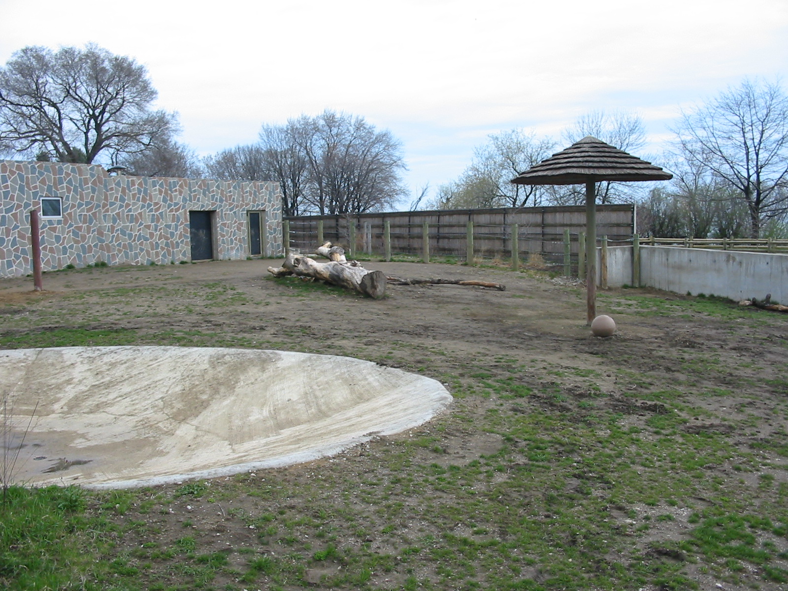 Racine Zoo 2003 - Second of two Rhinoceros exhibits