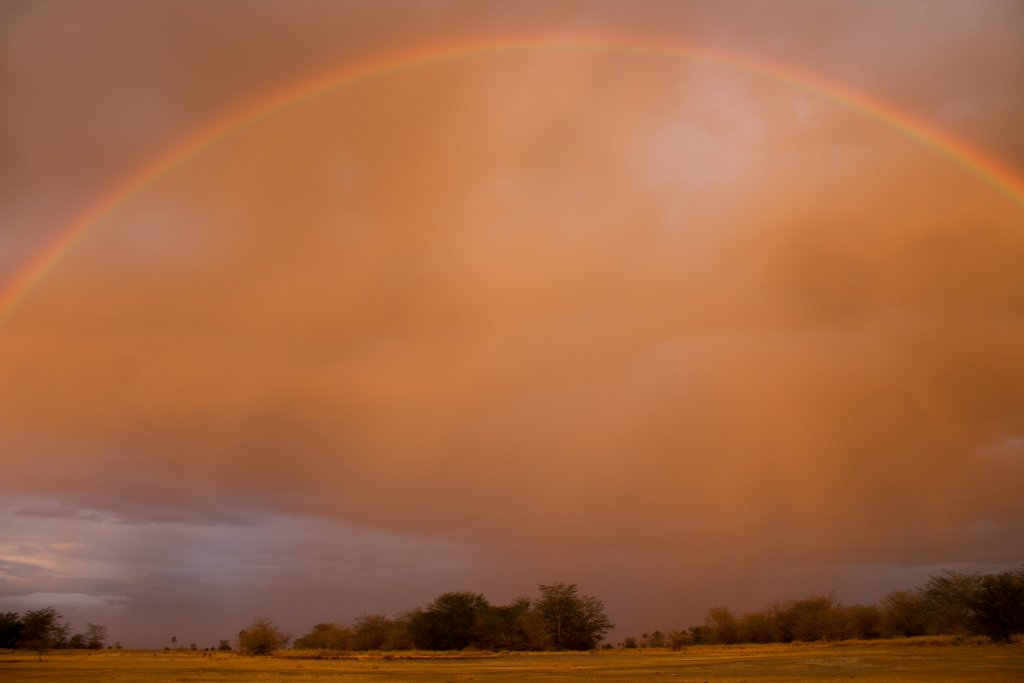 Rainbow at Lake Manyara