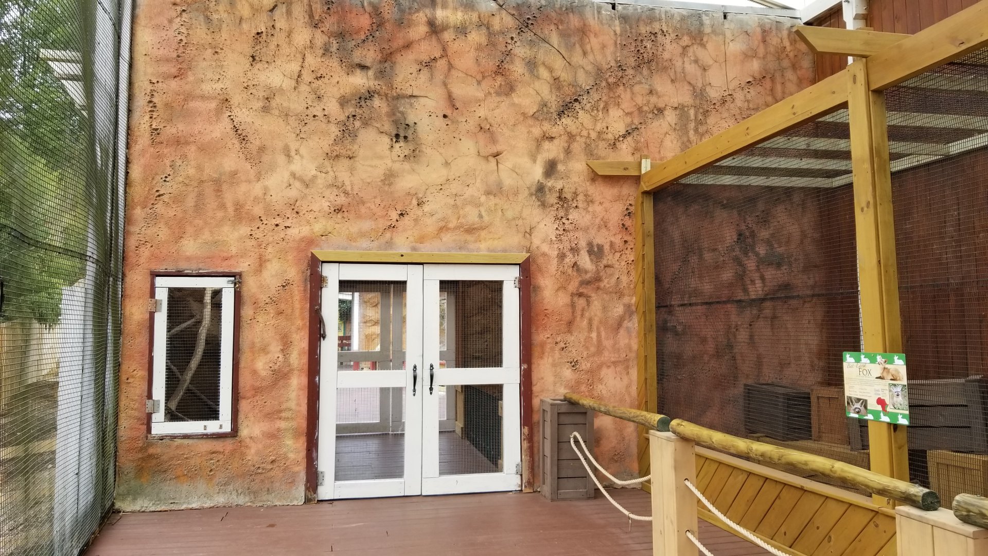 Rainforest Adventures - Outside - Doors to iguana/macaws, goats, inside