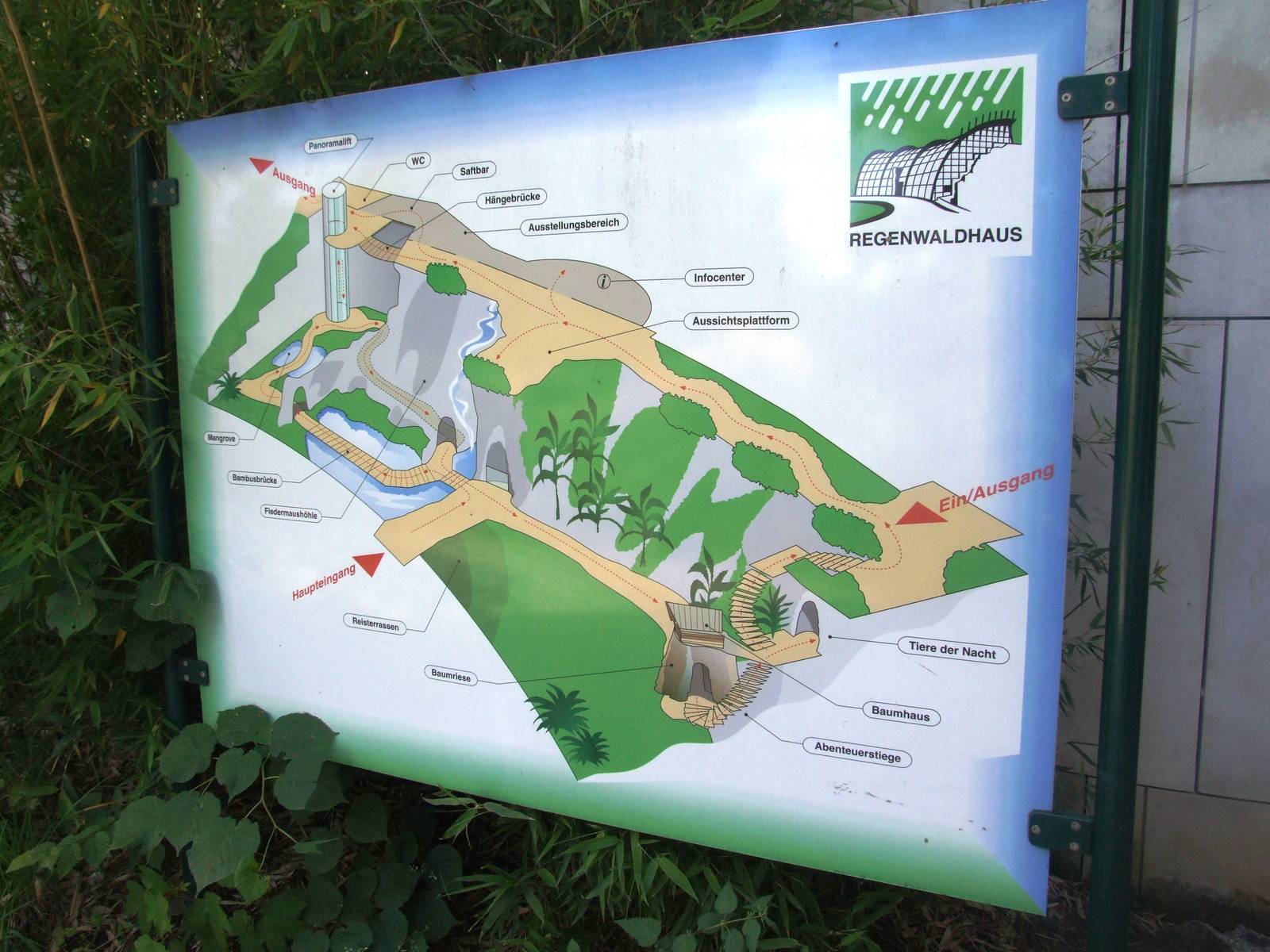 Rainforest House Map at Vienna, 14/06/13