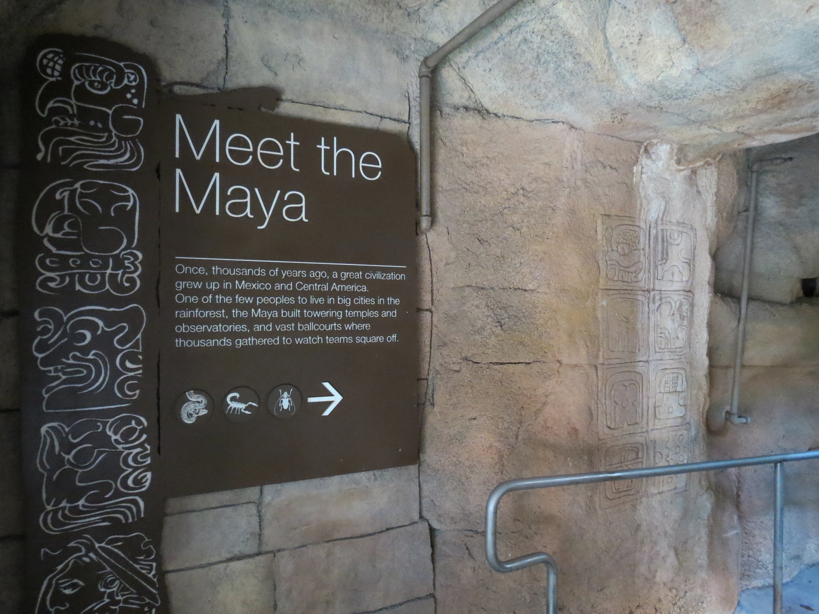 Rainforest - Mayan Temple Area - Sign