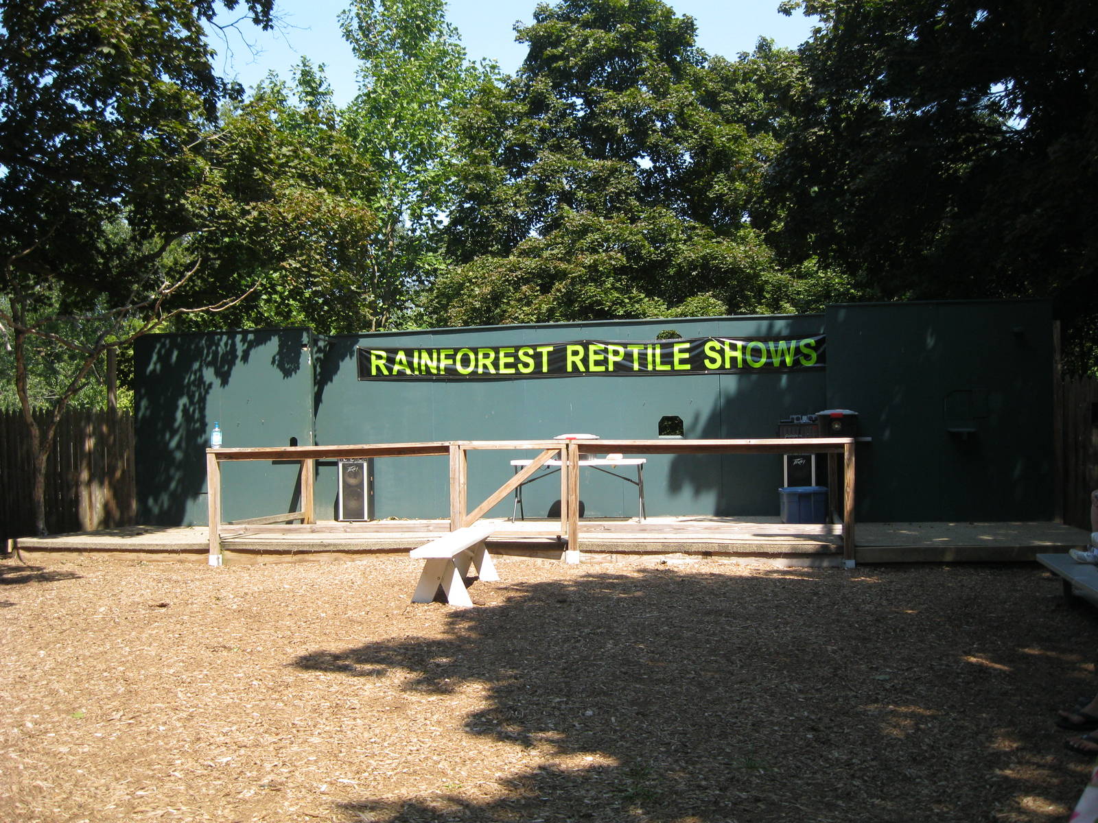 Rainforest Reptiles Show Stage