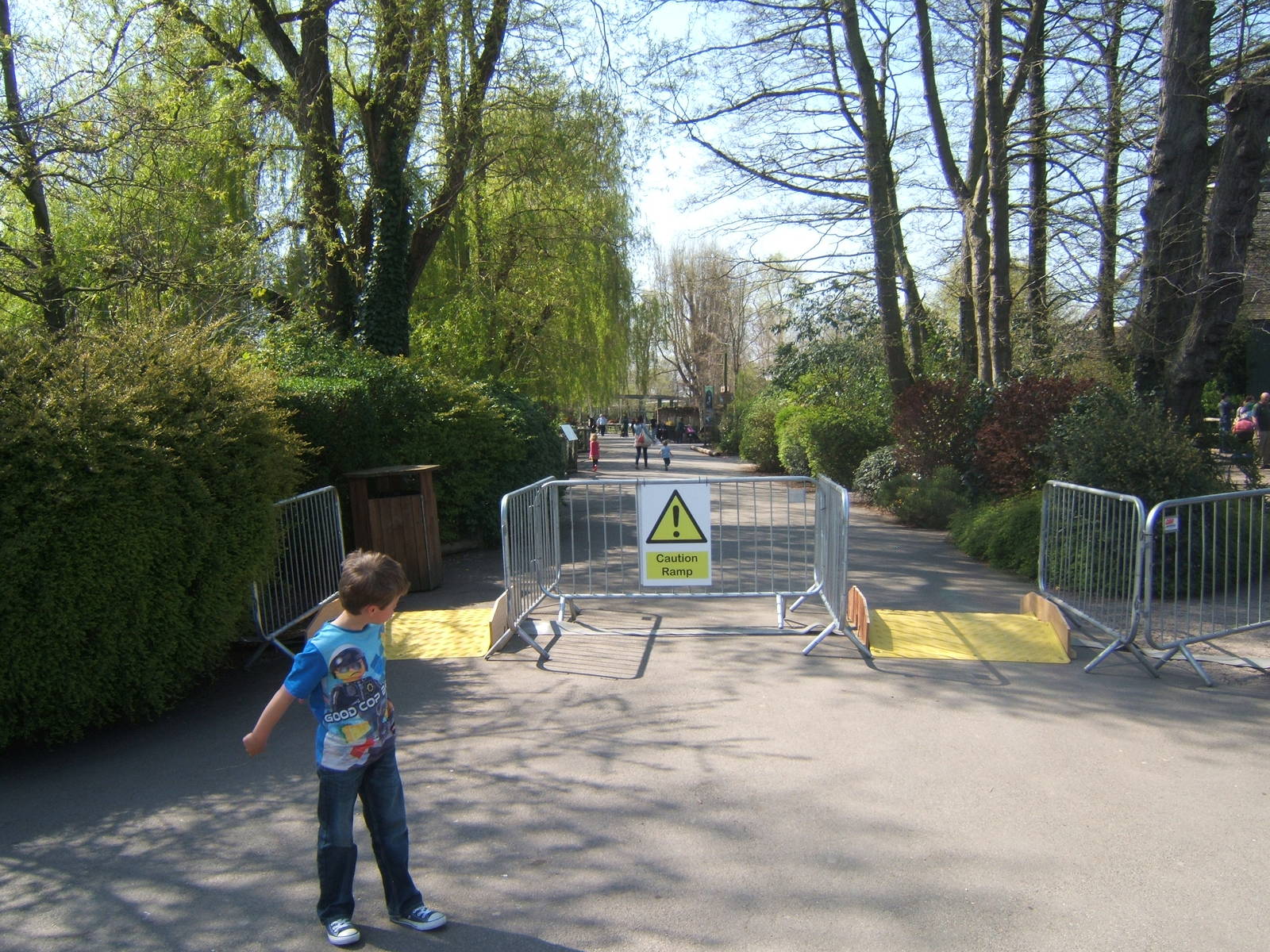 Ramp for the pipe work removing the silt from the Flamingo pools