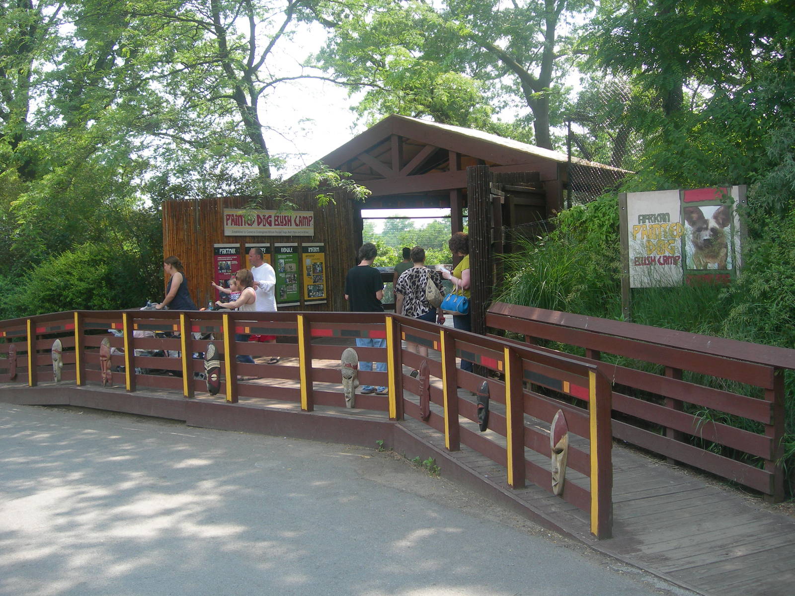 Ramp leading up to the African wild dogs exhibit