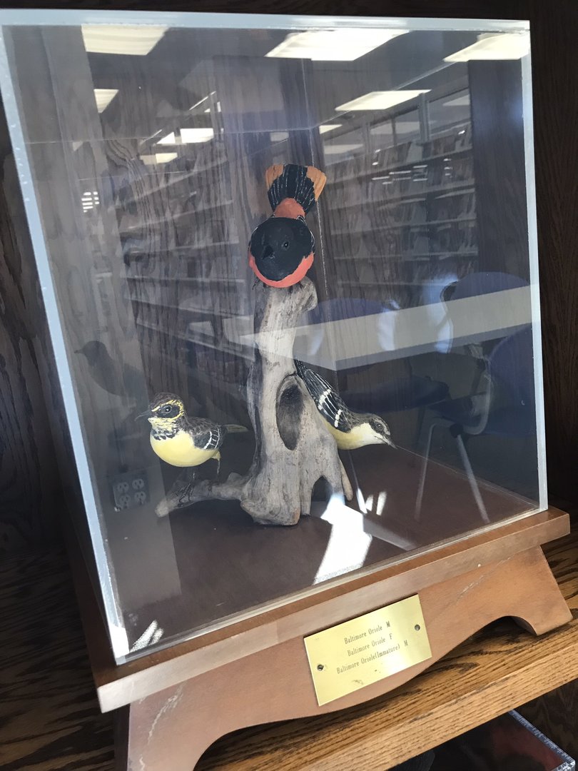 Randolph County Public Library: Baltimore Orioles Carving
