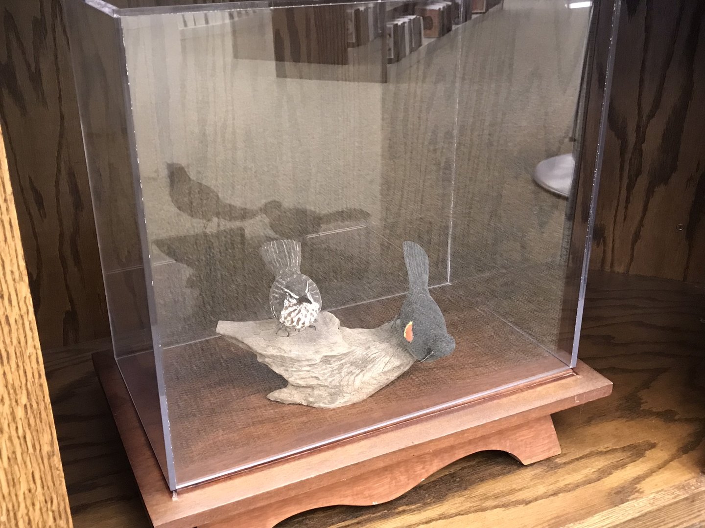 Randolph County Public Library: Red-winged Blackbird Carvings