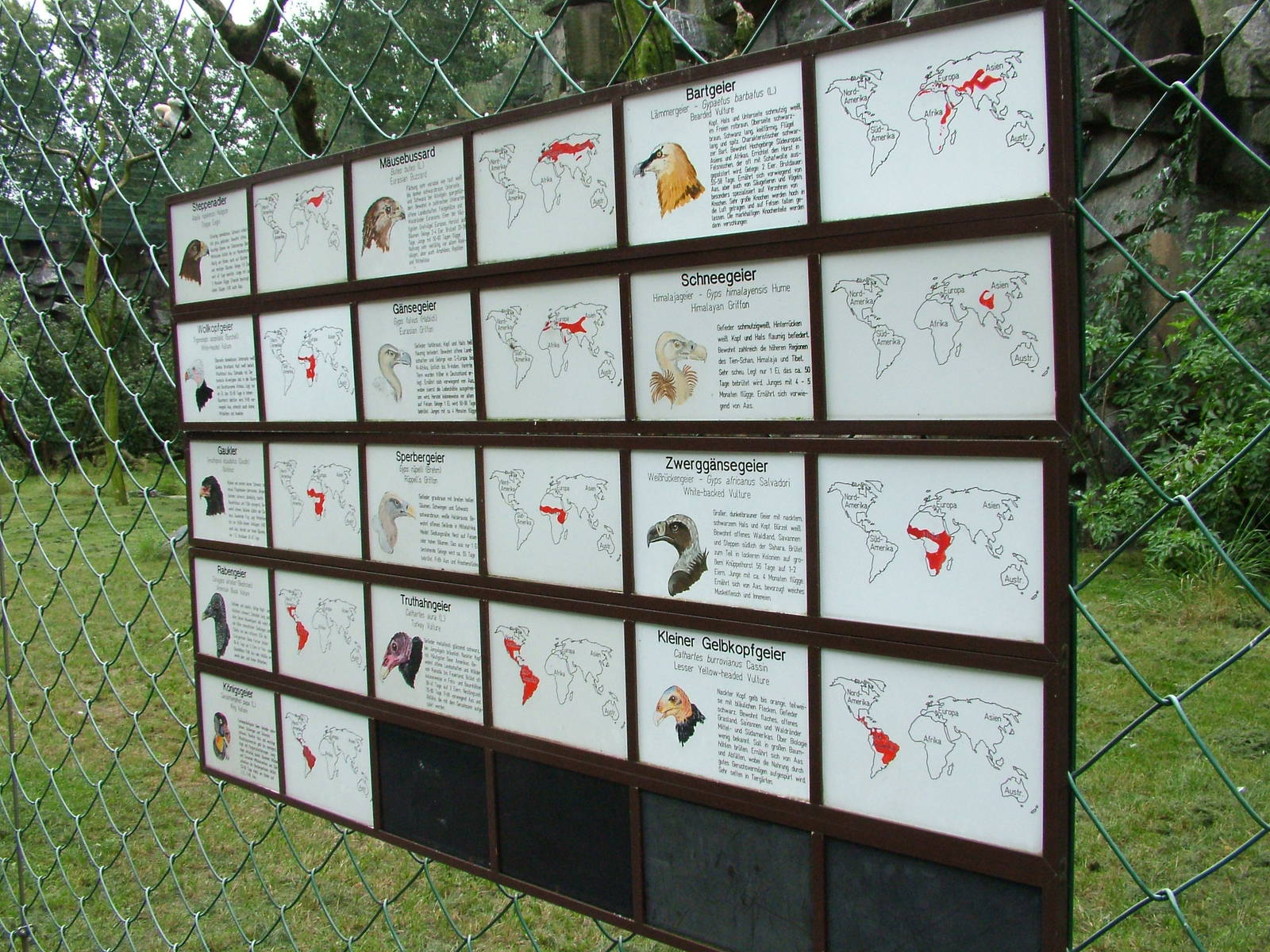 Raptor Aviary Signage at Tierpark Berlin, 30/08/11