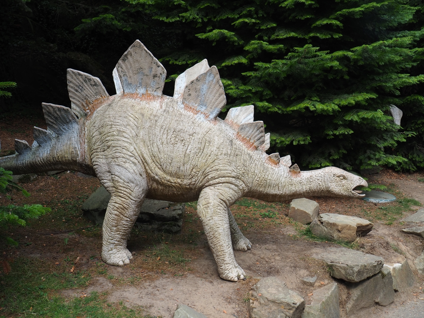 Ratty plastic Stegosaurus (Aug 28th, 2018)