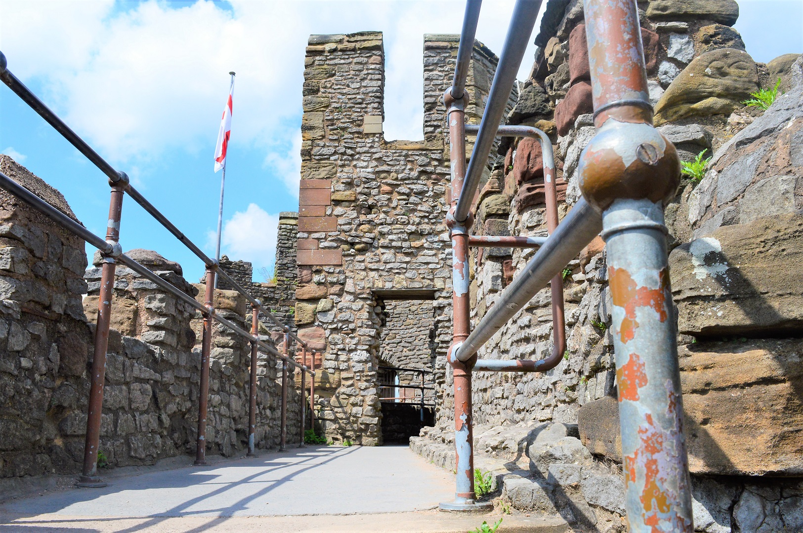 Reaching the top of spiral staircase