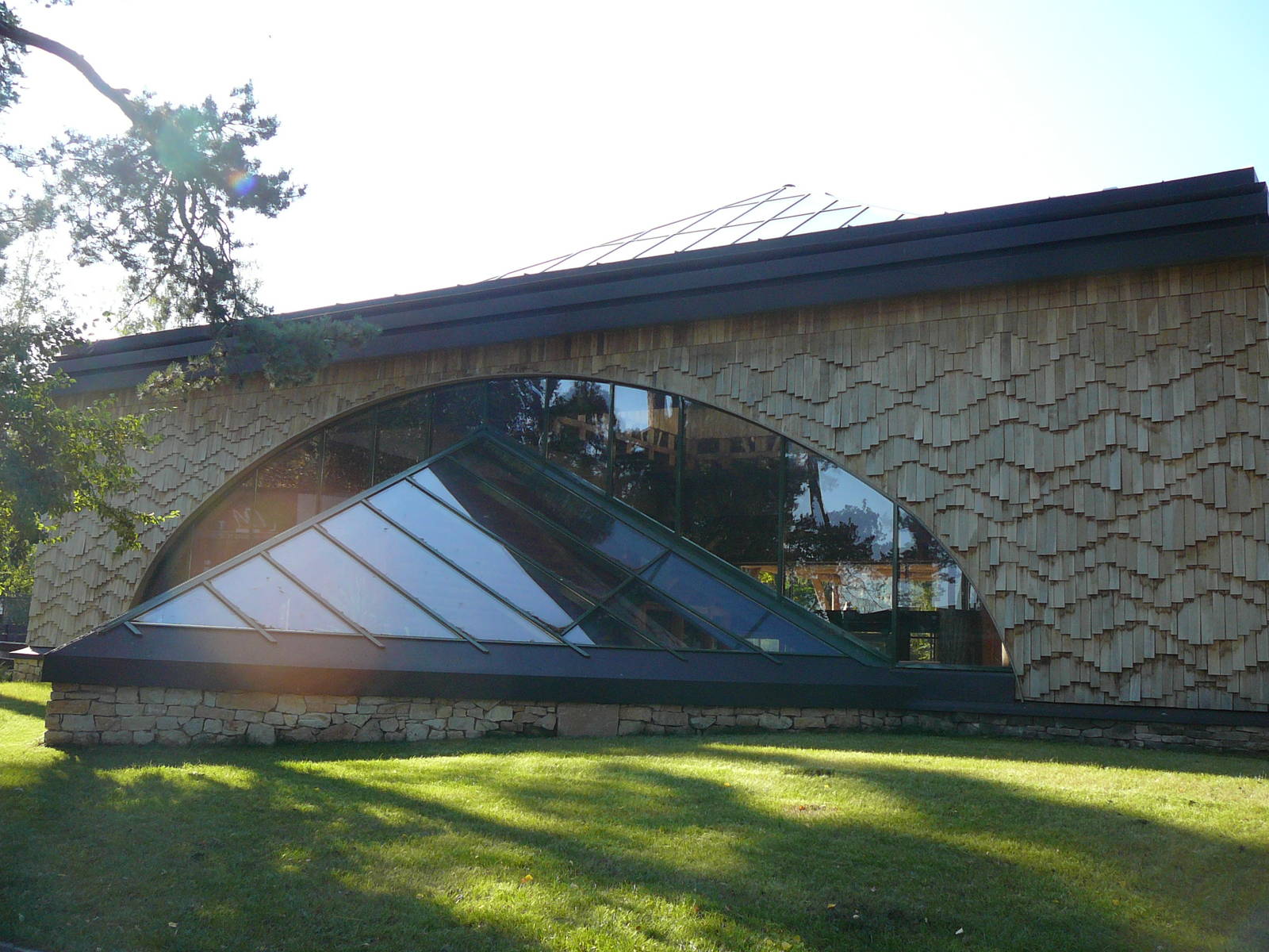 Rear of giraffe house, Riga Zoo