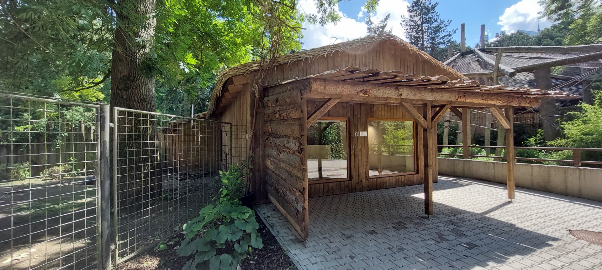 Reconstructed Chaco peccary house - general look