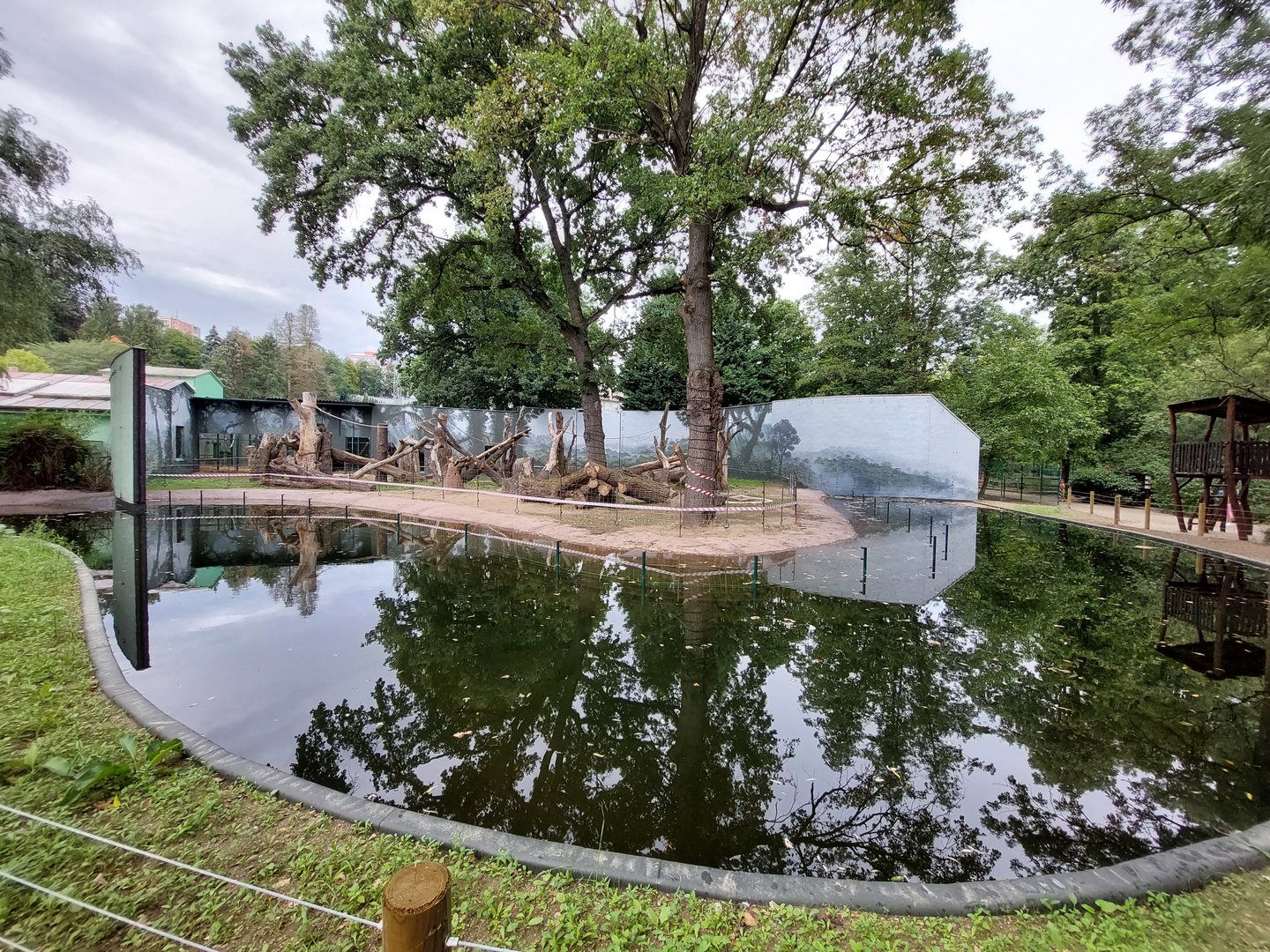 "Reconstructed" chimpanzee enclosure