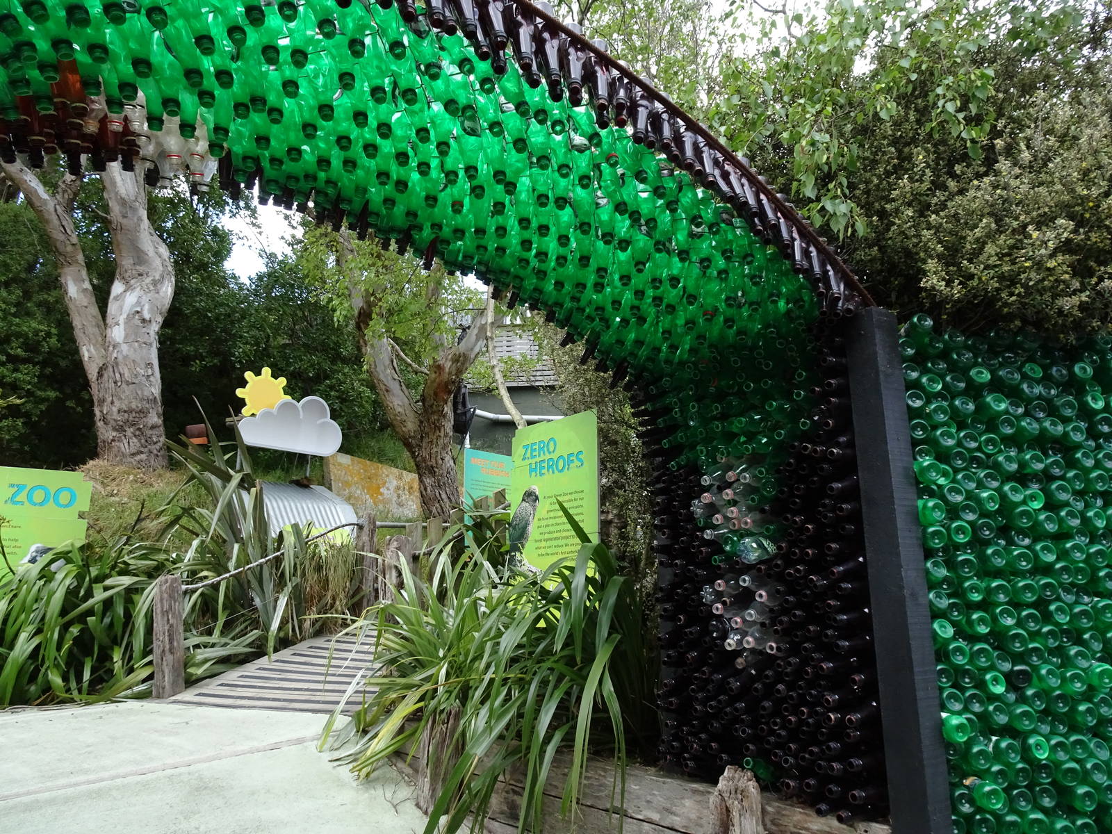 Recycled bottles, November 2015